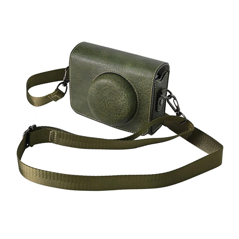 PU Läder Kameraväska för Canon SX740 HS SX730 G7X Mark II III G7X2 G7X3 Panasonic LX15 LX10 Sony ZV1II ZV1F