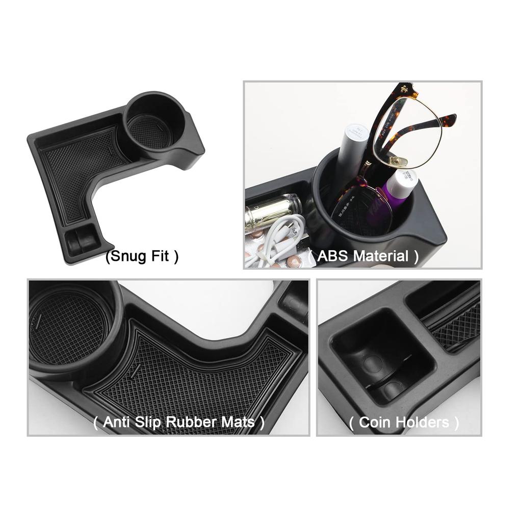 CDEFG Center Console Tray with Cup Holder for Suzuki Jimny JB64/JB74 (AT Only) – With 3 Color Rubber Mats