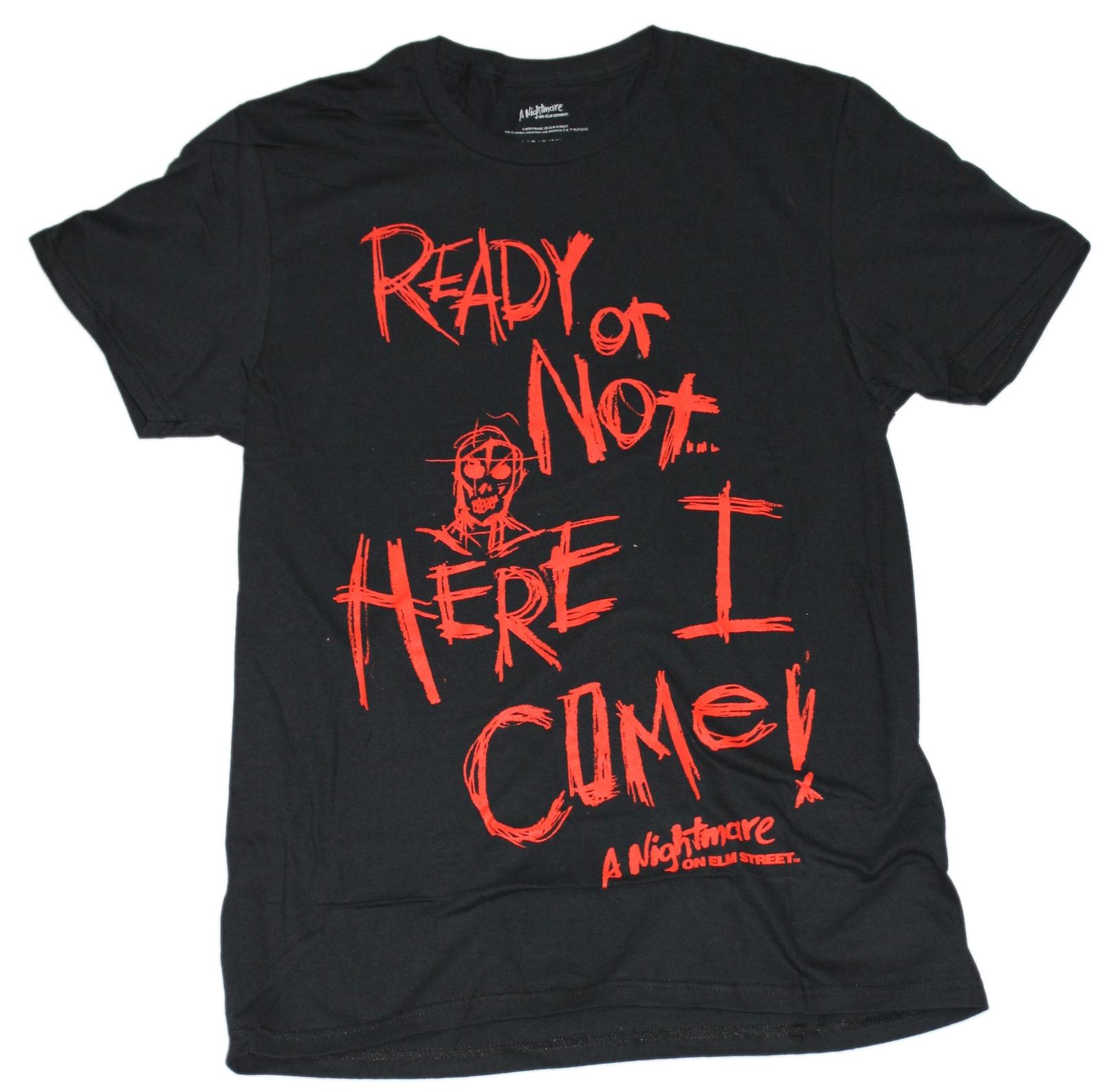 Nightmare on Elm Street New Adult T-Shirt - Ready or Not Here I Come M