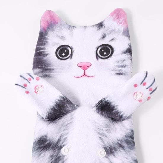 Cat Shape Hand Towel Soft Absorbent Hand Towel Hanging Cute Kitten Towel