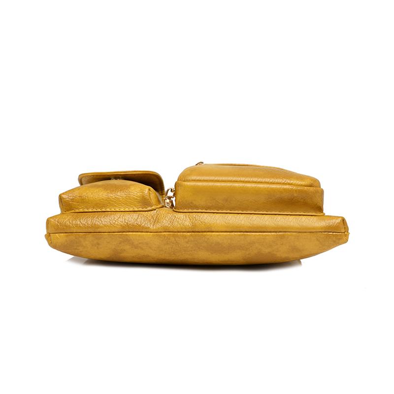 Diseñador de Moda Bolso de Hombro Femenino Pequeño de Cuero PU Bolso Cruzado Femenino Señoras Tendencia Clásico Bolso de Mano con Asa Bolsos Bandolera para Mujer