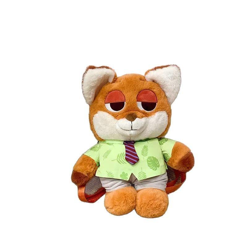 Zootopia Wilde Nick Judy Hopps Lotso Plush Backpack Kids Schoolbag Cartoon Gift