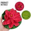 Floating Lotus Water Lily Plastic Simulation 18cm Artificial Lotus DIY Fake Plant Home Outdoor Decor Fashionable