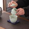 Travel Tea Set, Outdoor Portable Teapot, Camping Tea Drinking Equipment, Ceramic Quick Cup, Office Gongfu Tea Brewing Teapo