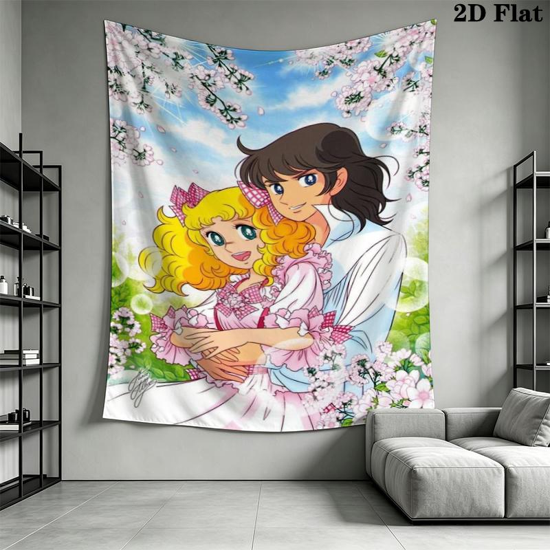 CANDY Wall Tapestry Aesthetic Wall Hanging Printed Fabric Blanket Decorative Tapestries for Bedroom Living Room Home Decor