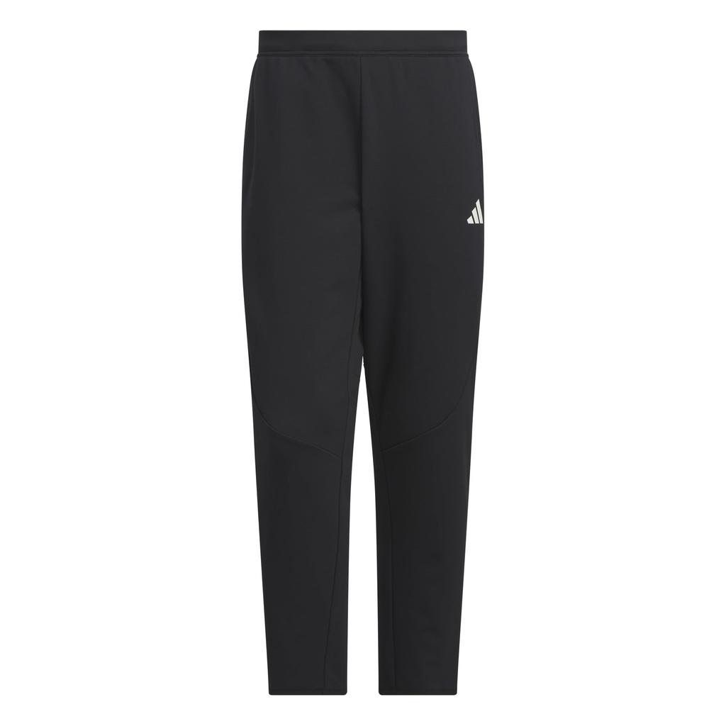 Adidas Adptn Regular Fit Textured Double Knit Open Hem Jersey Black Size M Ankle-Length Pants, Men's KQD49, (JM2113),
