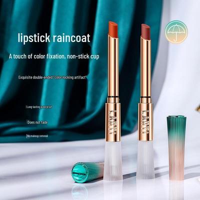 Lan Yi Color-Locking Waterproof Lipstick: Non-Fading, Non-Stick Cup, Lip Protection, Influencer Favorite.
