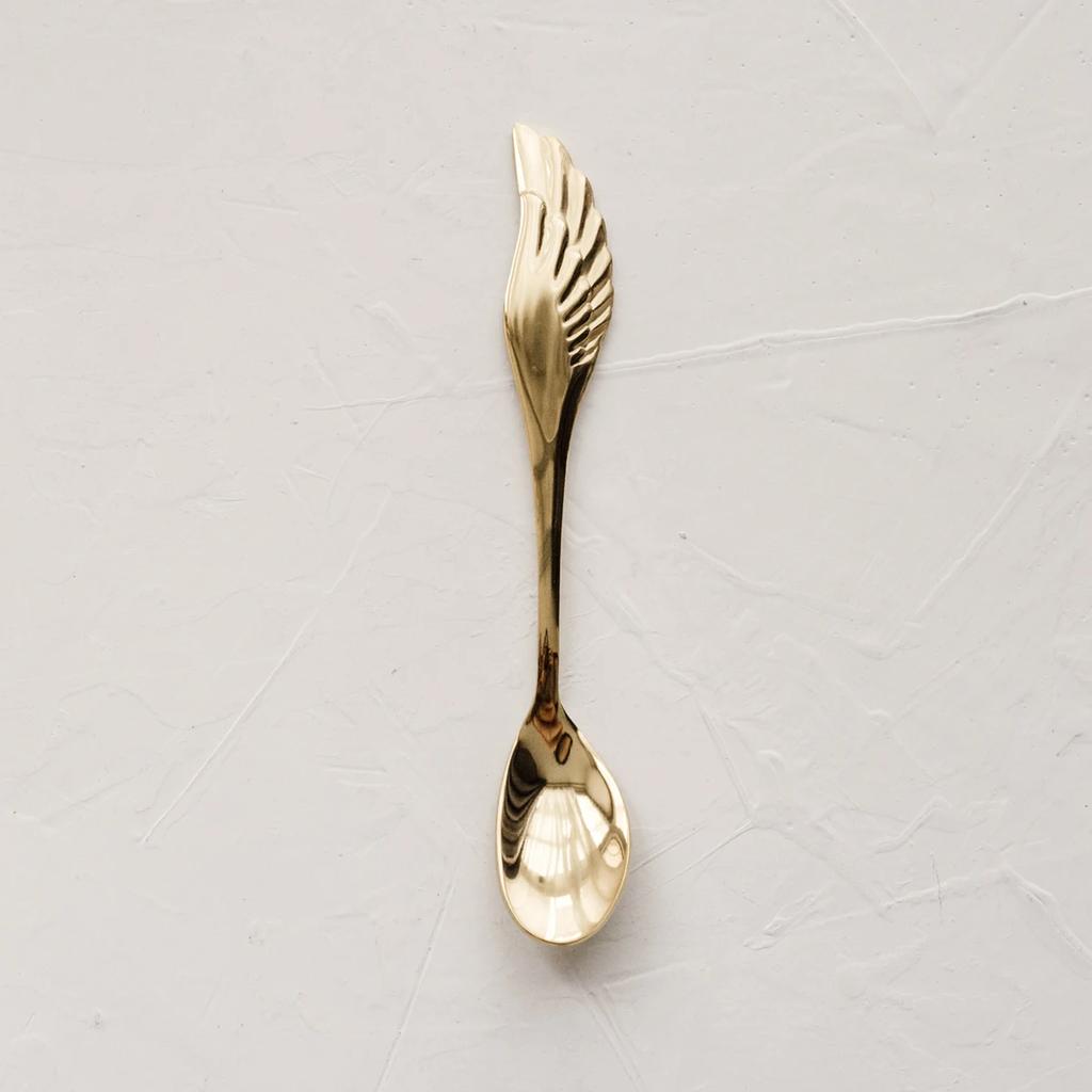 Angel Wings Vidlička na lžičku Kreativní domácí kuchyňské nádobí Retro Nordic 304 nerezová ocel Lžíce na míchání Dezertní vidlička