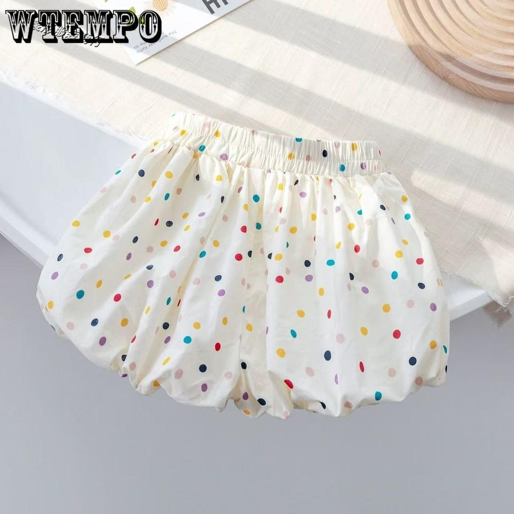 Girls' Shorts Summer Flower Bud Children's Clothing Loose and Casual Baby Lantern Pants Girls'