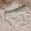 10A Antibacterial Cotton Mid-Waist Hip-Wrap Paneled Panties