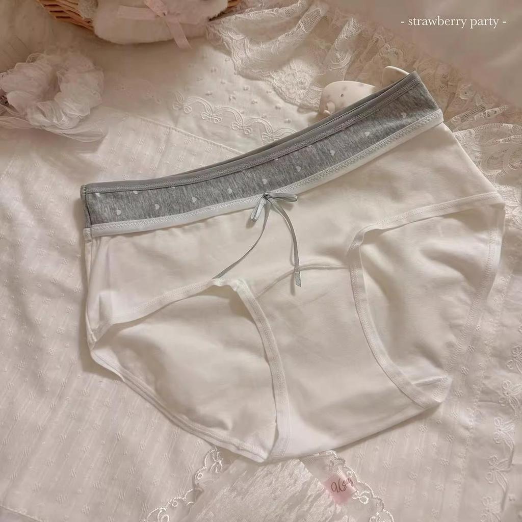 10A Antibacterial Cotton Mid-Waist Hip-Wrap Paneled Panties