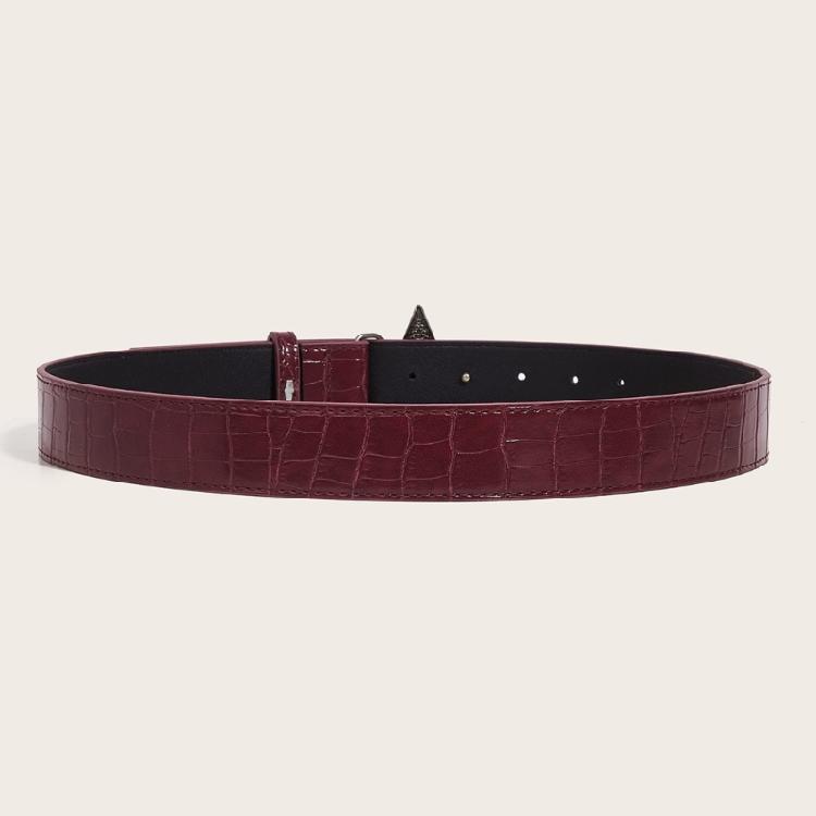 Engraved Belt Carved Punk Waist Belt Star Buckle Retro for Jeans Dress Unsiex
