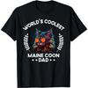 World's Coolest Dog Dad Papa - Men Maine Coon Cat T-Shirt