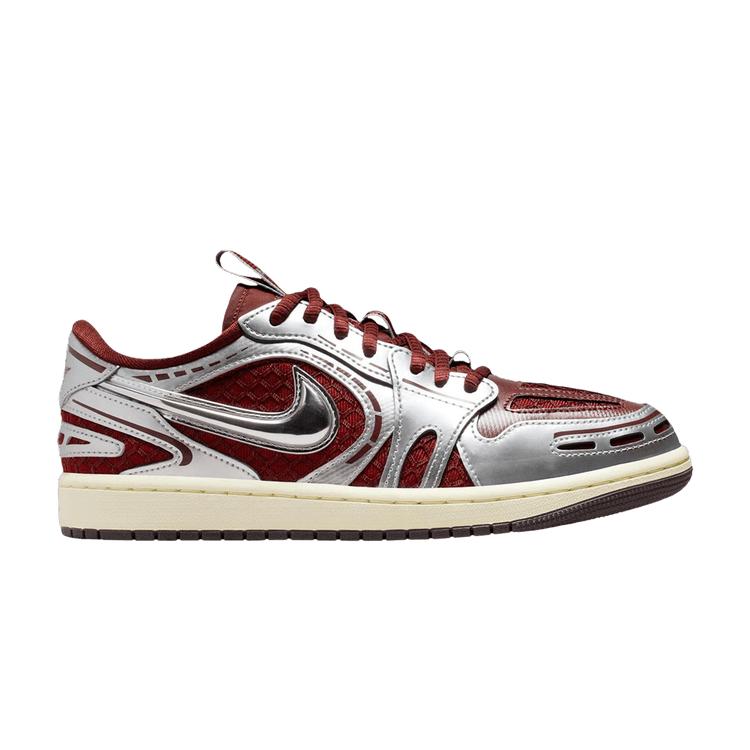 

Air Jordan 1 Low Method of Make V3 Темно-красный металлик серебристый Женские кроссовки Кокосовое молоко HQ2186-600