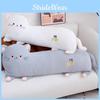 Plush Cartoon Cat Toy Stuffed Doll Sleeping Bed Headrest Decoration Gift Kids