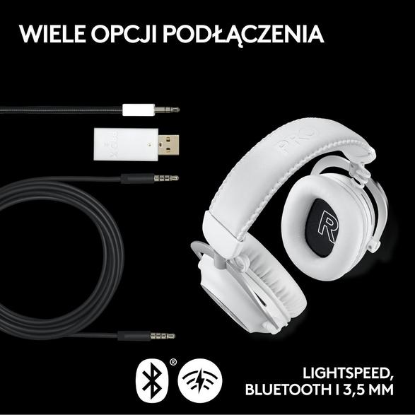 LOGITECH G Pro X2 Lightspeed Headset, White