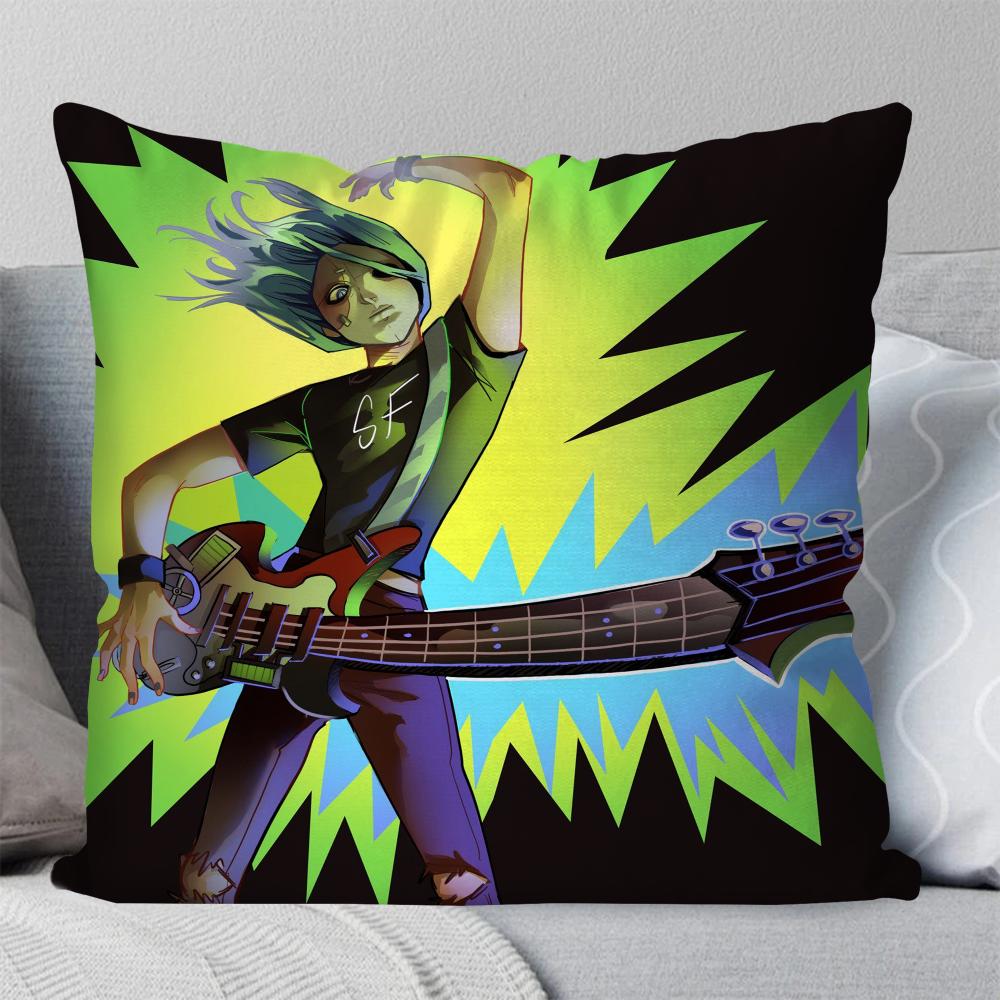 Game Sally Face Pillow Case Square Pillow Bedroom Sofa Leisure Comfort Cushion Car Living Room Home Decoration 40X40