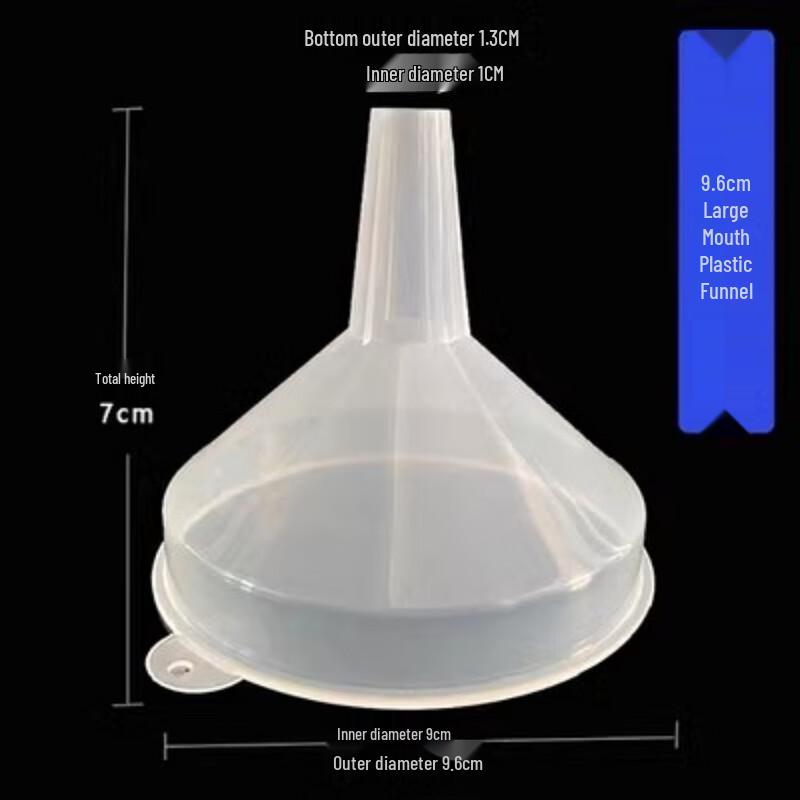 

Transparent Thickened Plastic Funnel Set (10 Pcs)