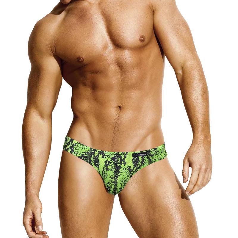 ADANNU Men's Leopard Thong AD745 - Youthful, Sexy Single String Underwear
