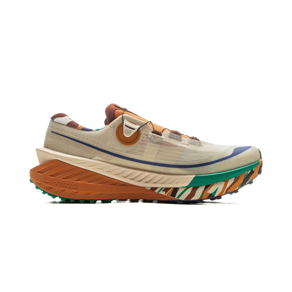 New LINING Dulu PRO V2 Running Shoes Men's Low top Sand Gravel Gray ARNU007-6