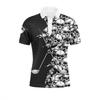 3D Printed Golf Club Polo Shirt Cool Skull Pattern T-Shirt Summer Casual Short Sleeve