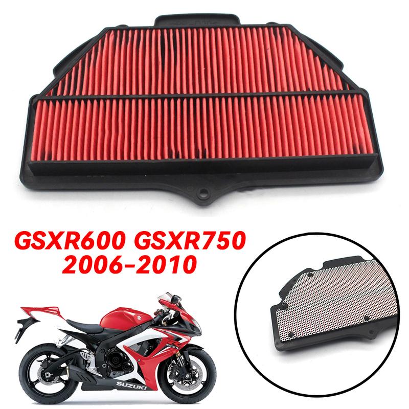 Motorcycle Air Intake Filter Cleaner Racing Motorbike Air Filter For Suzuki GSXR600 GSXR750 GSX-R 600/750 K6 K8 2006-2010