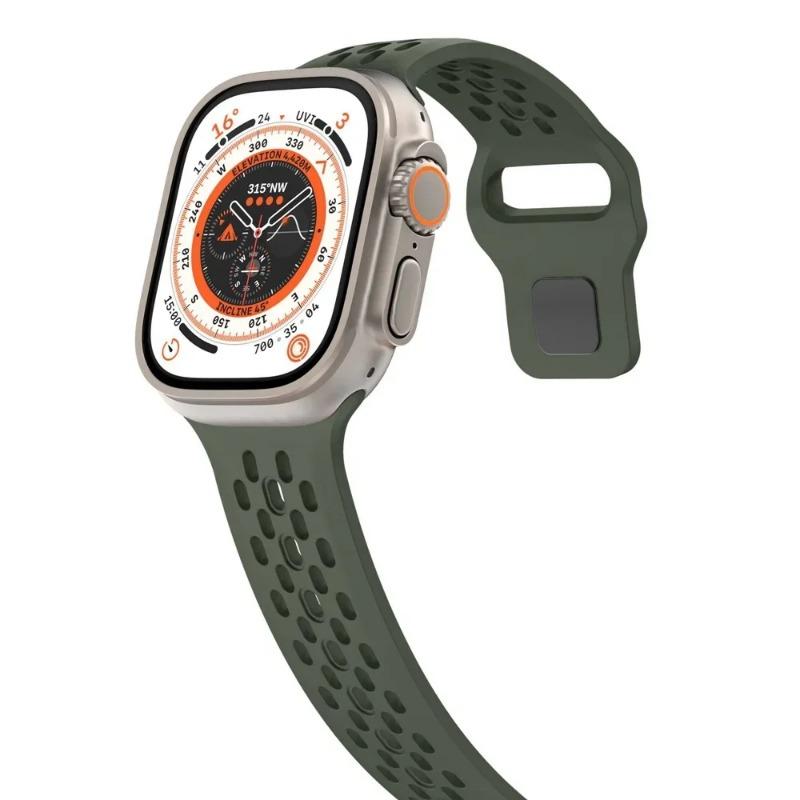 Silicone Strap for Apple Watch Band Ultra 3 2 49mm 11 10 46mm 42mm 9 8 7 45mm 41mm Bracelet iWatch 6 5 SE 3 44 40mm Series Band