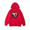 Mexico Eagle Heart Printing Hoodies Womens Winter Fleece Warm Hooded Casual Pocket Sweatshirt Street Loose Womans