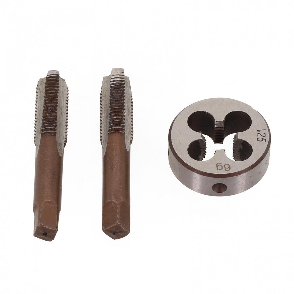 HSS M10X1.25mm Kuželový a závitník & M10x1.25mm Závitník Metrický závit Pravý chod-sada