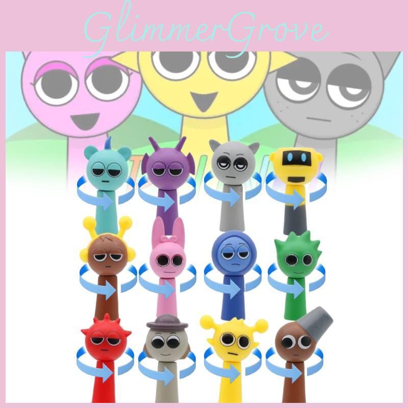 The Sprunki Character Model Toy Head Can Spin Cute Children Holiday Gift Figures