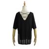 Women's Jazz Dance Loose Short-Sleeve T-Shirt with Back Cutout and Sun Protection