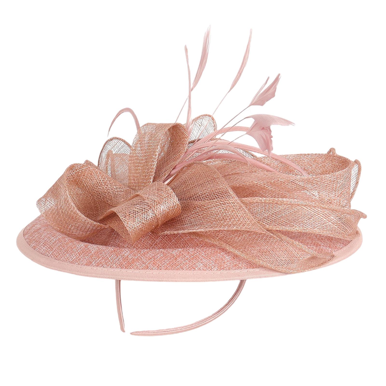 

Elegant Feather Accented Mesh Fascinator Hair Decoration For Race Day Church Hats Wedding Parties And Special Occasion 3