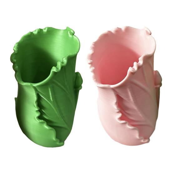 Storage Ornament Large-Capacity Desktop Organizer with 3D Printed Leaf Design Home Office Storage Holder Home Decor