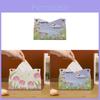 Tulip Leather Tissue Box With Multi Use Design For Car And Home Decor
