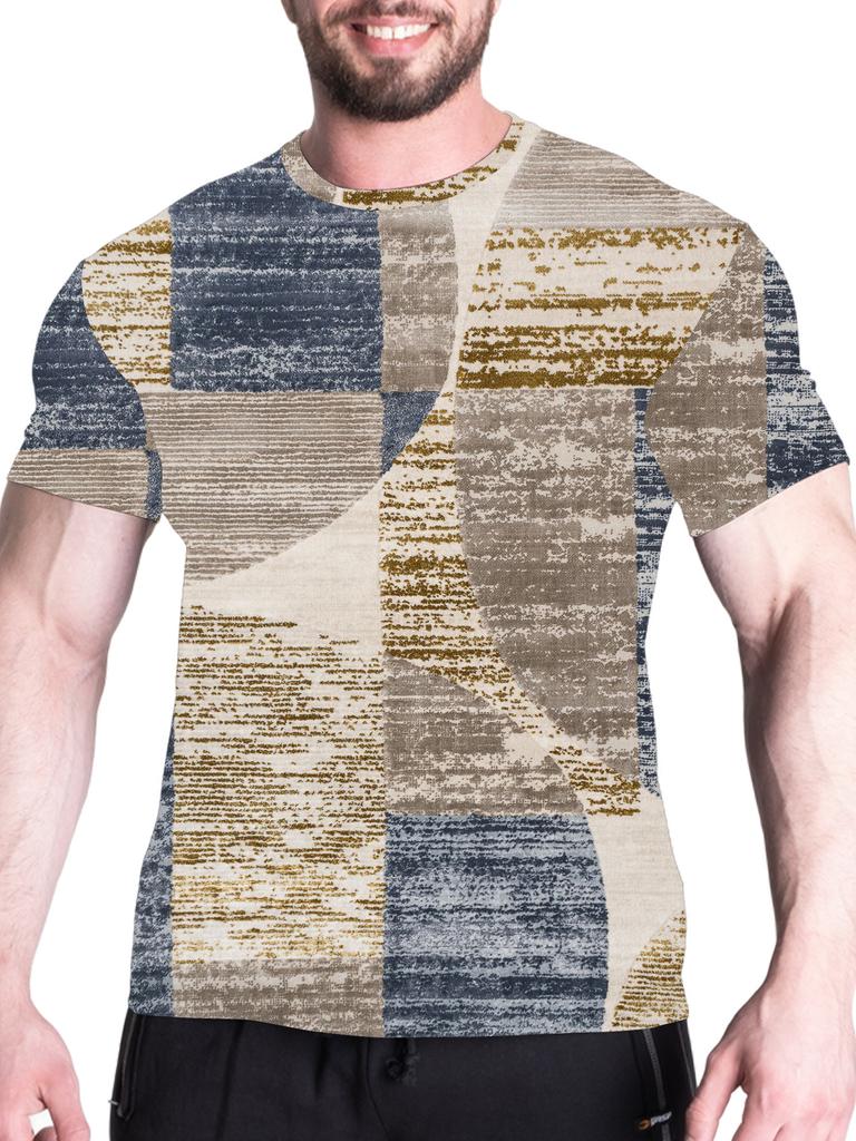 Watermelon Print Short-sleeve T-shirt, Casual and Stylish for Everyday Wear.