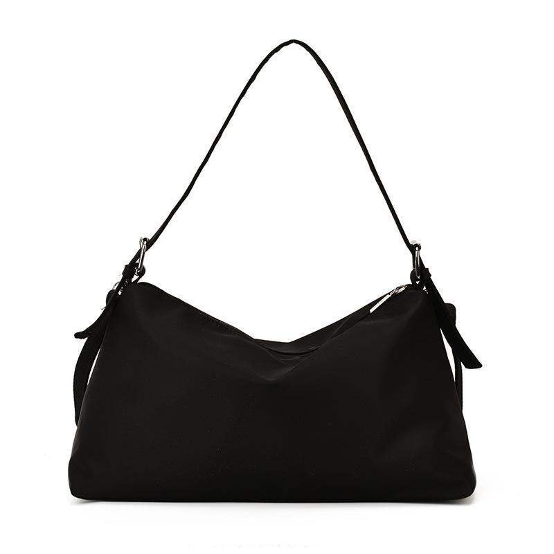 New Simple And Fashionable Soft Surface Large-Capacity Tote Bag Casual Commuting Shoulder Hand Bag Nylon Bag Women