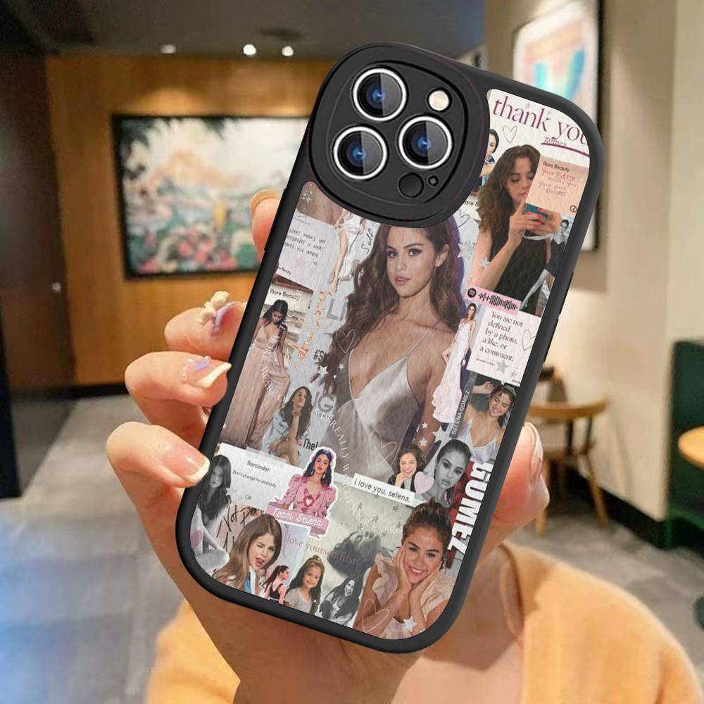 

Singer Selena Gomez For IPhone 16 15 14 16E 13 12 11 Pro Max Plus Phone Leather Case iPhone 16 plus