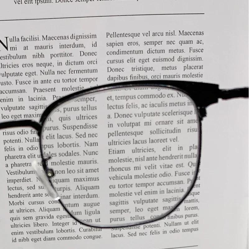 Anti Blue Light Presbyopia Glasses for Men Ultra Light Square Frame Reading Glasses High-end Business High-definition Eyeglasses