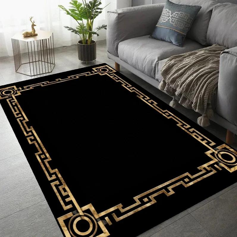 Modern Luxury Large Area Rug Soft Washable Carpet for Living Room Bedroom Home Decor Simple Household Mat