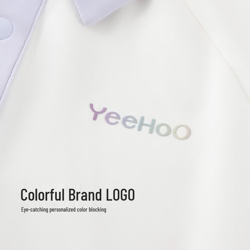 YEEHOO Unisex Kids' Long Sleeve Quick-Dry Anti-Bacterial Polo T-Shirt
