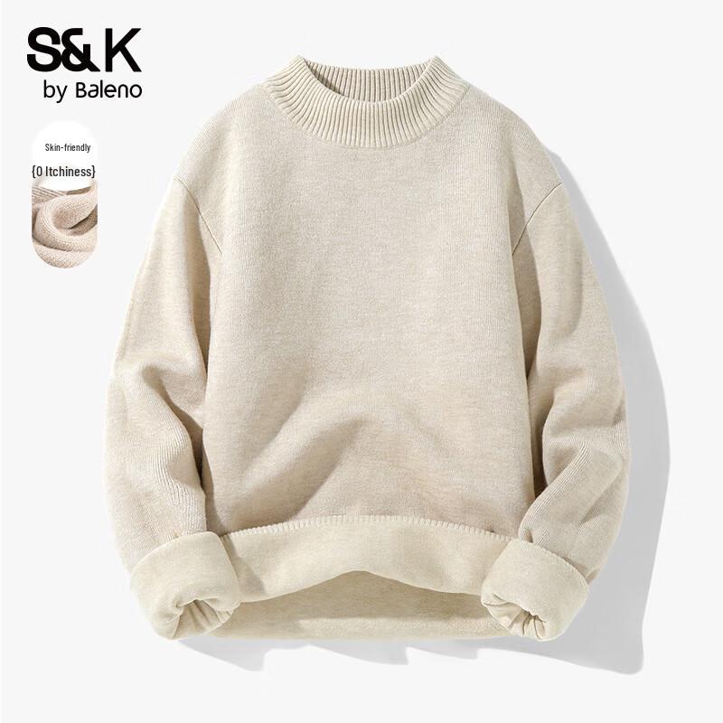 Baleno S&K Men's Mock Neck Knit Sweater