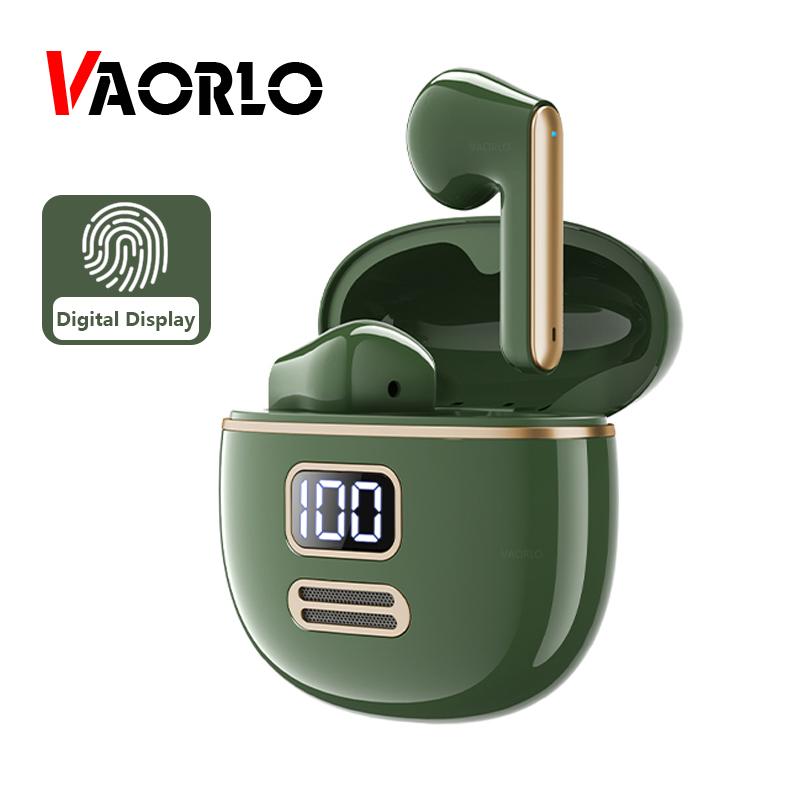 

VAORLO Динамические наушники-вкладыши Мини HIFI Беспроводные наушники с цифровым дисплеем BT 5,1 Ретро Музыка Bluetooth Наушники Сенсорное управление