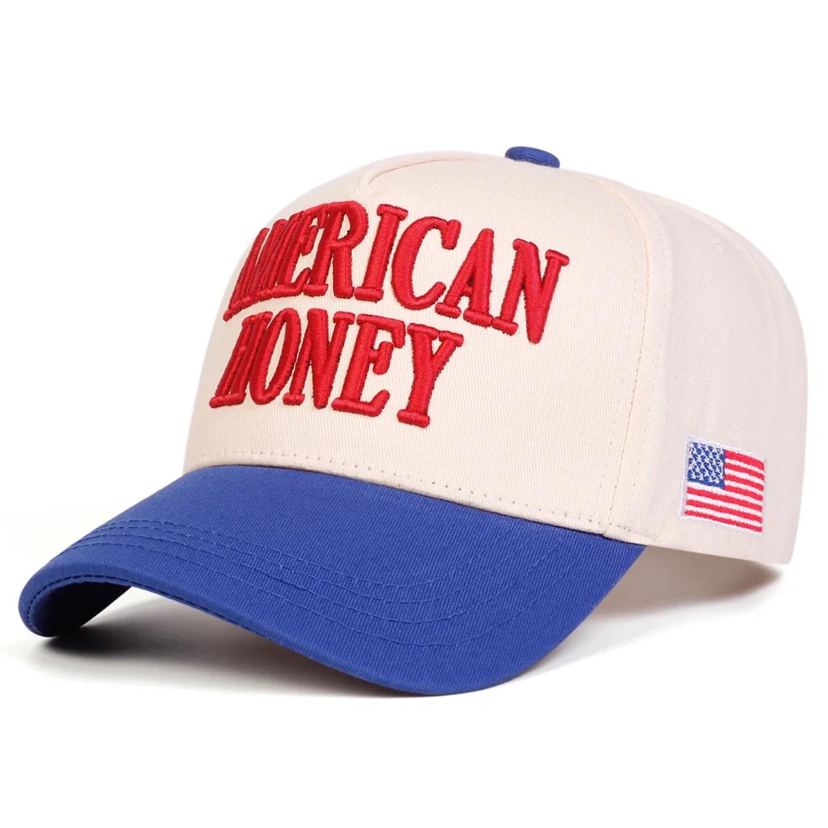 

Unisex American Honey Letter Embroidery Baseball Caps Spring Autumn Outdoor Adjustable Casual Hats Sunscreen Hat Sports Cap