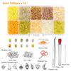 14000 Stück Tschechische Glas-Samenperlen Gürtel Box-Set Charm Perlen für DIY Ohrring Armband Halskette Schmuckherstellung Zubehör Kits