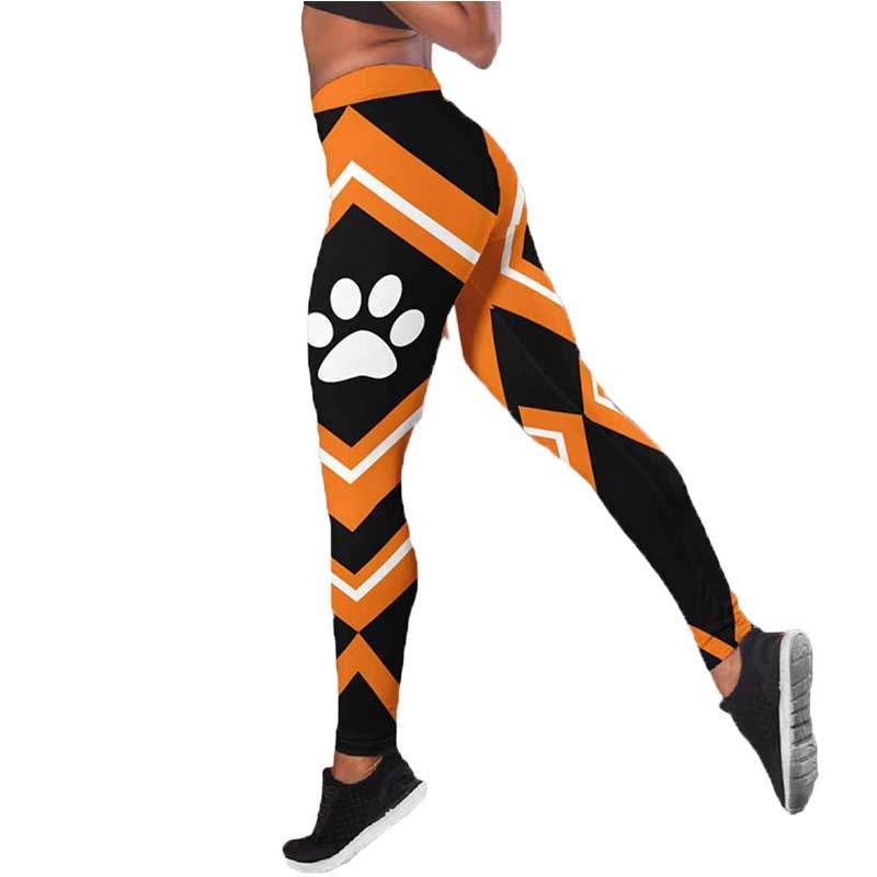 Cat Paw Print Slim Fit Plus Size 