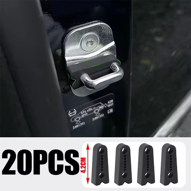 Universal Car Door Lock Shock Absorber Pad Silicone Sound Deadening Cushion Noise Reduction Buffer Sticker Anti Slam Protector