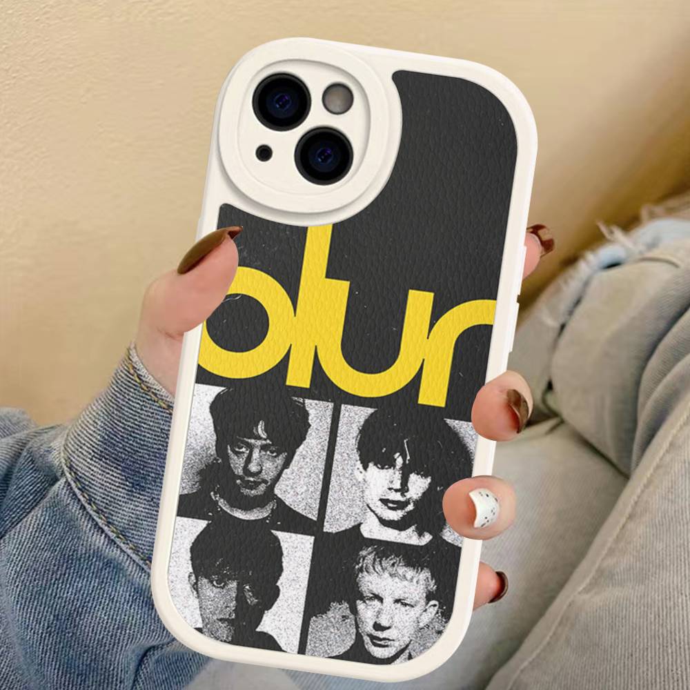 Band Musik Rapper B-Blur Vintage Phone Case For IPhone 16 15 14 13 12 11 Pro Max Plus Shockproof Leather Cover