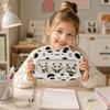 With Clear Window Pencil Pouch Double Layers Stationery Bag Kawaii Pen Bag  Gift