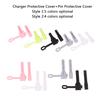 2PCS/set Cable Protector Soft Silicone Cover for Apple IPhone USB Charger Cable Protector  Anti-break Cable Sleeve Saver Wire Winder