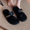 Fashion Women's Slippers Flats Fashion Clip Toe Shoes Dress Designer Woman Sandals New 2025 Summer Luxury Slides Brand Flip Flops Mujer
